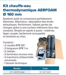 Kit Chauffe-eau Thermodynamique offre sur Prolians