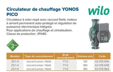 Circulateur De Chauffage offre à 3,99€ sur Prolians