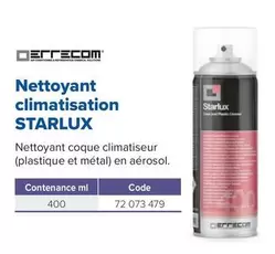 Starlux - Nettoyant climatisation offre sur Prolians