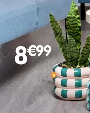 Cache-pot Ondule Raye offre à 8,99€ sur B&M