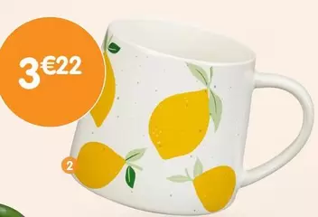 Mug Motif Citron offre à 3,22€ sur B&M