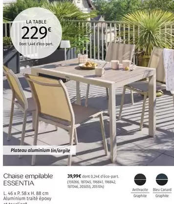 Table Fixes Évasion offre à 229€ sur Maxi Bazar