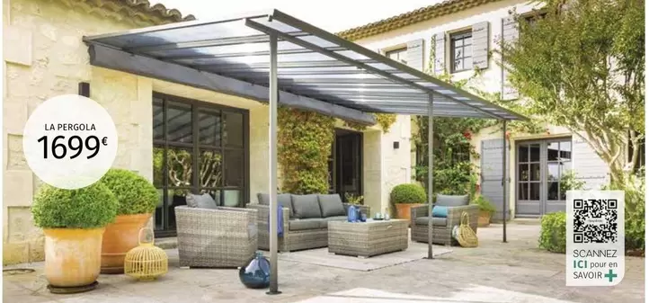 Pergola Adossee Belize offre à 1699€ sur Maxi Bazar