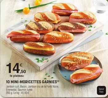 10 Mini-moricettes Garnies offre à 14,5€ sur E.Leclerc