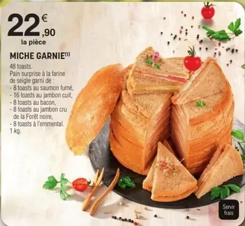 Miche Garnie offre à 22,9€ sur E.Leclerc
