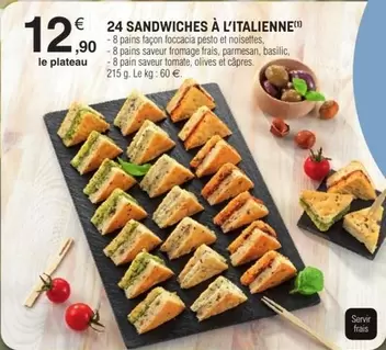 24 Sandwiches À L'Italienne offre à 12,9€ sur E.Leclerc