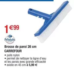 Carrefour - Brosse De Paroi 26 Cm offre à 1,99€ sur Cora