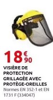 Oregon - Visière De Protection Grillagée Avec Protége-Oreilles offre à 18,9€ sur Rural Master