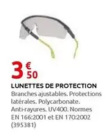 Lunettes De Protection offre à 3,5€ sur Rural Master