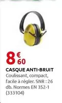 Casque Anti-Bruit offre à 8,6€ sur Rural Master