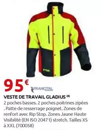 Francital - Veste De Travail Gladius offre à 95€ sur Rural Master