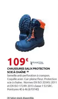 Francital - Chaussures Salix Protection Scie À Chaîne offre à 109€ sur Rural Master