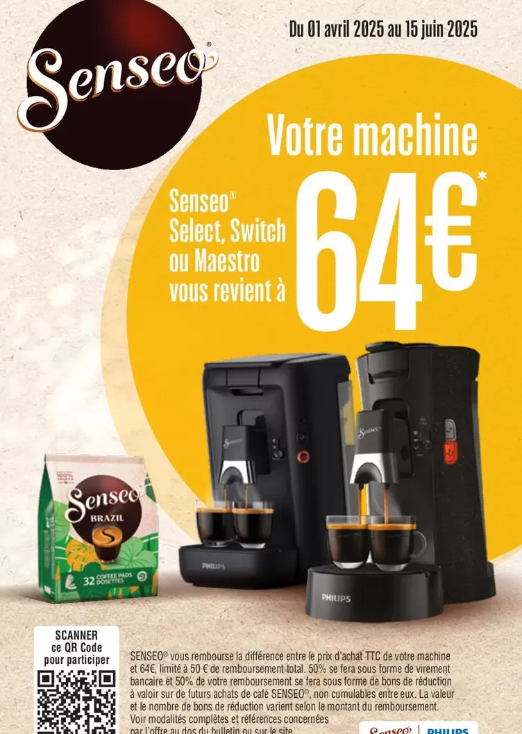 Senseo - Votre Machine offre à 64€ sur Boulanger