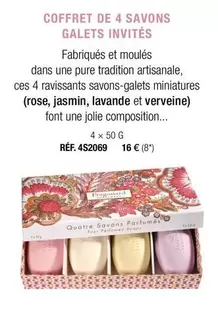 Coffret De 4 Savons Galets Invites offre à 16€ sur Fragonard