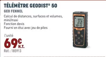Geo Fennel - Télemetre Geodist 50  offre à 69€ sur Quéguiner