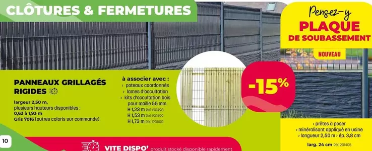 Panneaux Grillages Ridiges offre sur Quéguiner