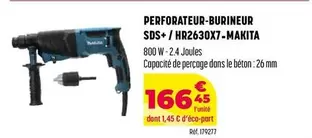 Makita - Perforateur-Burineur Sds+/HR2630X7 offre à 166,45€ sur Quéguiner