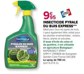 Fertiligène - Insecticide Pyrale Du Buis Express offre à 9,95€ sur Kiriel
