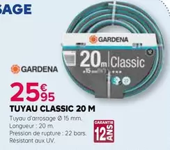 Gardena - Tuyau Classic offre à 25,95€ sur Kiriel