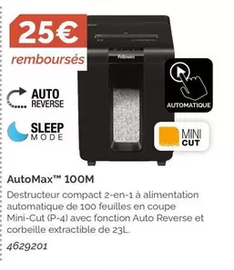 Fellowes - AutomaxTM 100m offre sur LDLC
