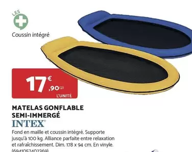 Intex - Matelas Gonflable Semi-immergé offre à 17,9€ sur Bricomarché