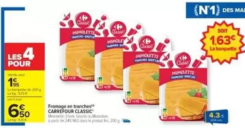 Carrefour - Fromage Et Tranches offre à 6,5€ sur Cora