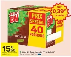 Nestlé - Mini Bn Goût Chocolat offre à 15,6€ sur Cora