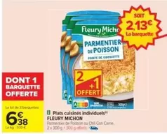 Fleury Michon - Plats Cuisinés Individuets offre à 6,38€ sur Cora