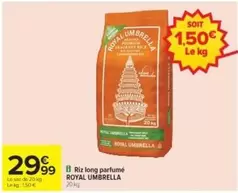 Royal - Riz Long Parfumé offre à 29,99€ sur Cora