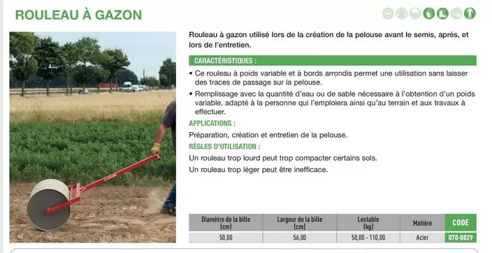 Loxam - Rouleau À Gazon offre sur Loxam