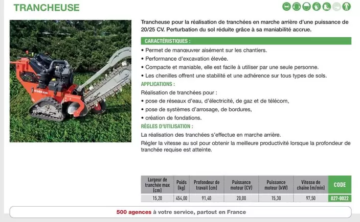 Loxam - Trancheuse offre sur Loxam
