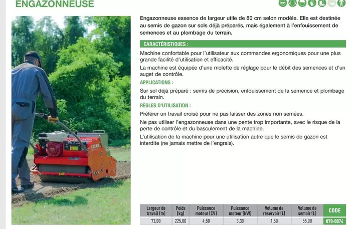 Loxam - Engazonneuse offre sur Loxam