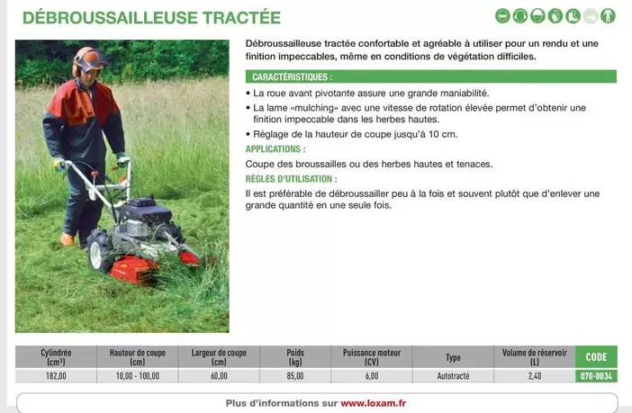 Loxam - Débroussailleuse Tractée  offre sur Loxam