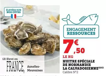 Huître Spéciale De Normandie La Calvadosienne offre à 7,5€ sur Hyper U
