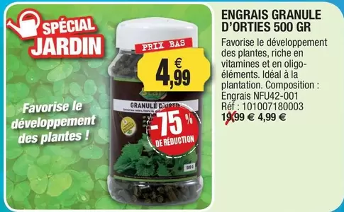 Engrais Granule D'Orties offre à 4,99€ sur Outiror