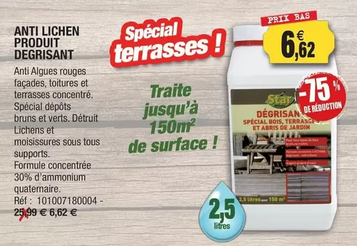 Anti Lichen Produit Degrisant  offre à 6,62€ sur Outiror