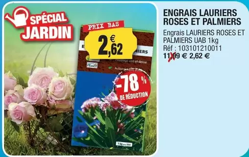 Engrais Lauriers Roses Et Palmiers offre à 2,62€ sur Outiror
