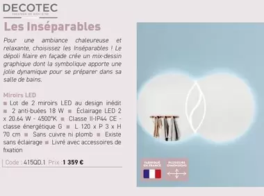 Decotec - Les Inséparables offre à 1359€ sur Richardson