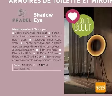 Pradel - Shadow Eye offre à 1801€ sur Richardson