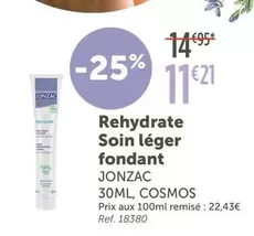 Jonzac - Rehydrate Soin Léger Fondant offre à 11,21€ sur L'Eau Vive
