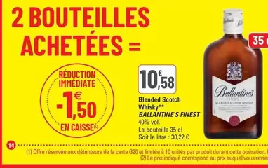 Ballantine's - Blended Scotch Whisky Finest offre à 10,58€ sur G20