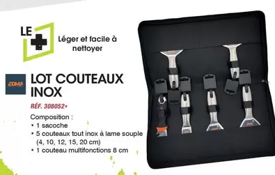 Edma - Lot Couteaux Inox offre sur Master Pro