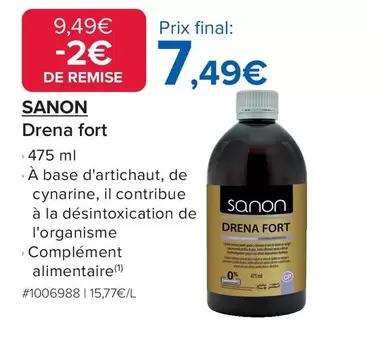 Sanon - Drena Fort offre à 7,49€ sur Costco