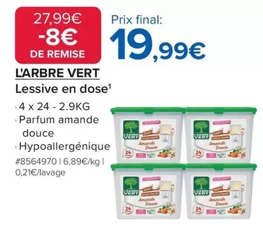 L'Arbre Vert - Lessive En Dose offre à 19,99€ sur Costco