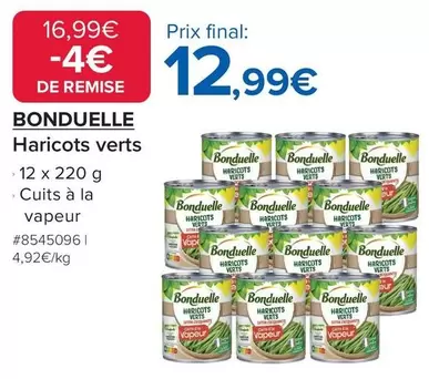 Bonduelle - Haricots Verts offre à 12,99€ sur Costco