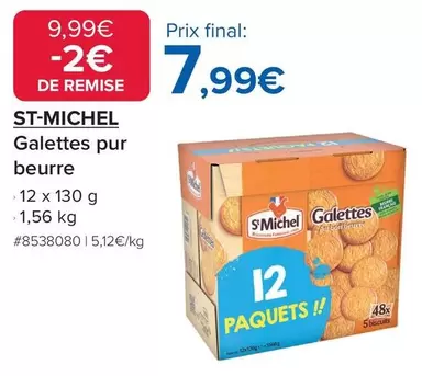St Michel - Galettes Pur Beurre offre à 7,99€ sur Costco
