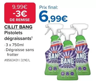 Cillit Bang - Pistolets Dégraissants offre à 6,99€ sur Costco