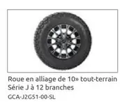 Roue En Alliance De 10» Tout-Terrain Serie J A 12 Branches offre sur Yamaha