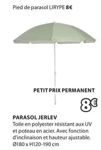 Parasol Jerlev offre à 8€ sur JYSK