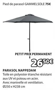 Parasol Nappedam offre à 26,5€ sur JYSK